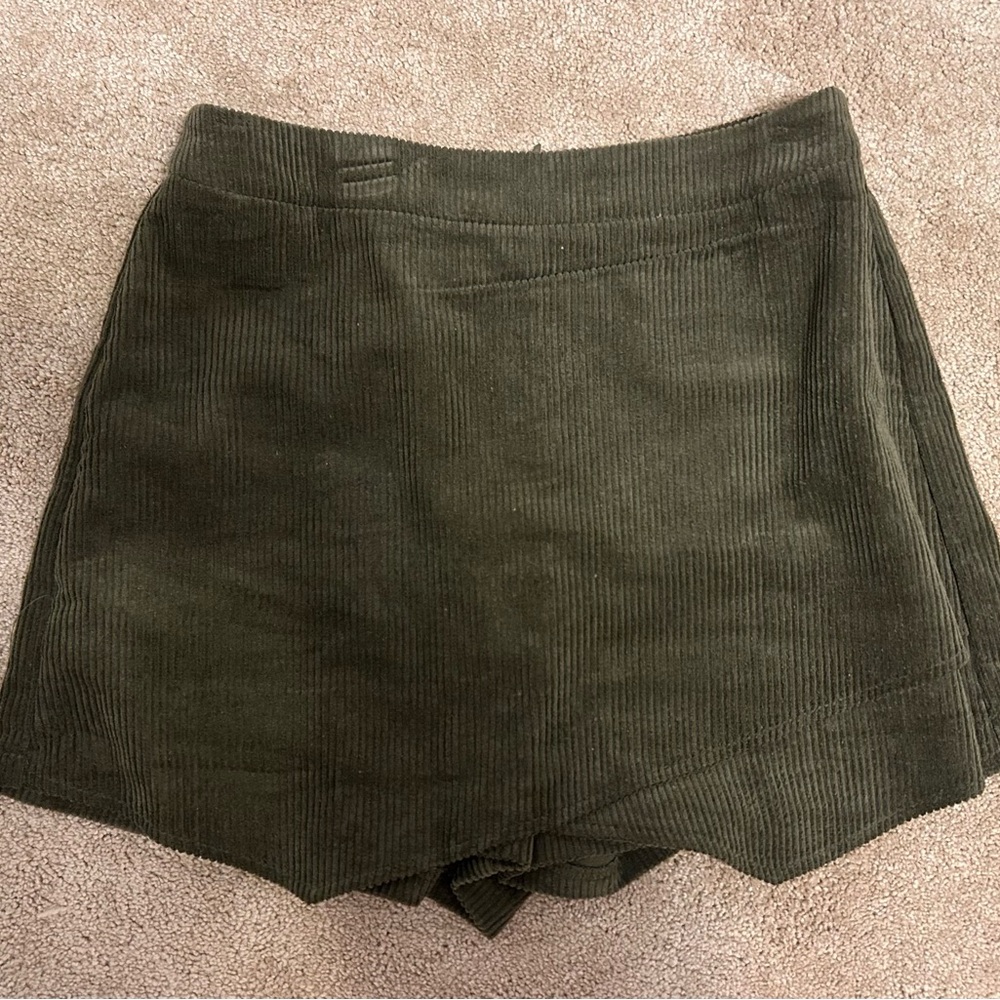 altar’d State Corduroy Skort green small